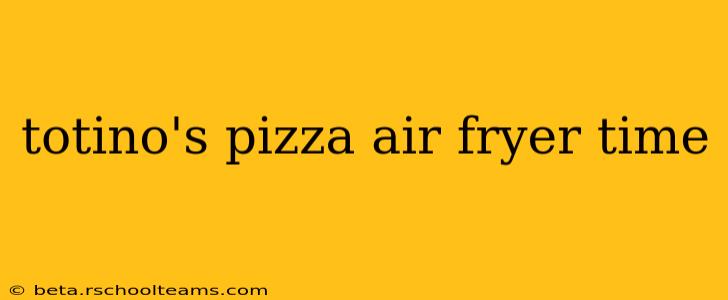 totino's pizza air fryer time
