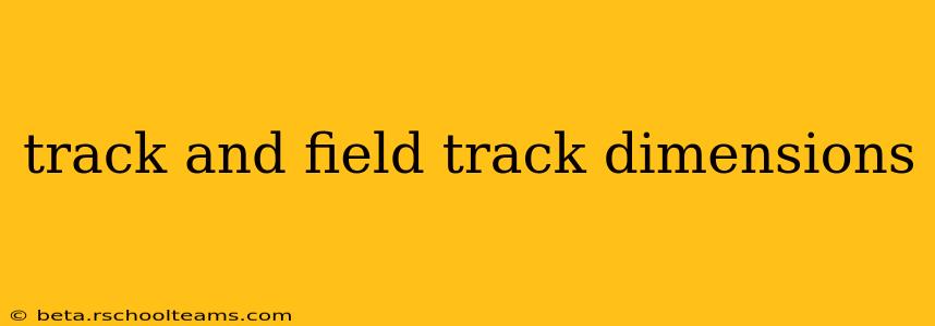 track and field track dimensions