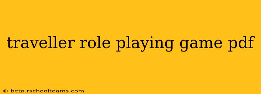 traveller role playing game pdf