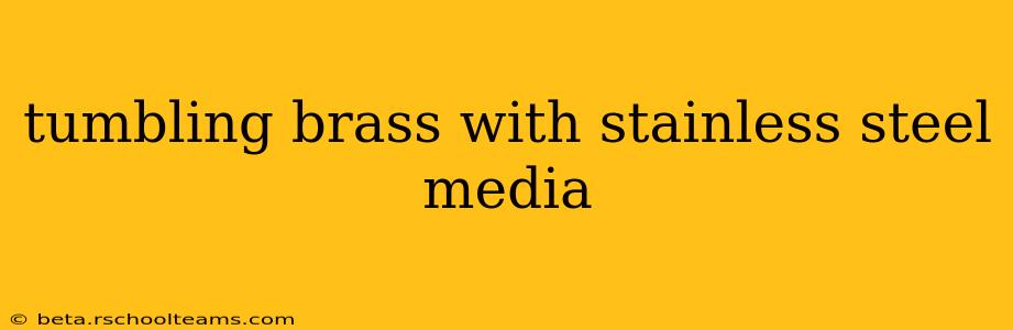 tumbling brass with stainless steel media