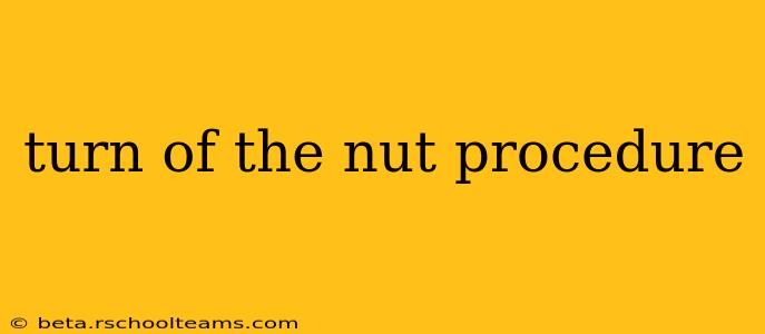 turn of the nut procedure