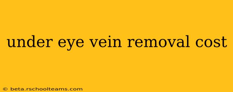 under eye vein removal cost
