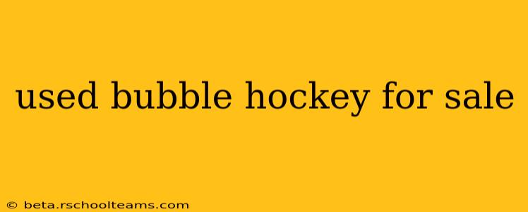 used bubble hockey for sale