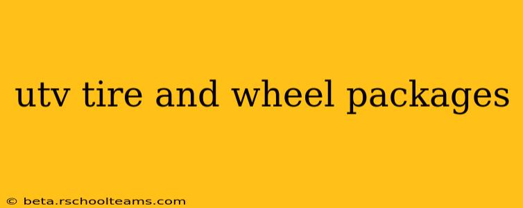 utv tire and wheel packages
