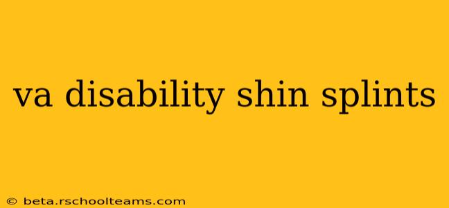 va disability shin splints
