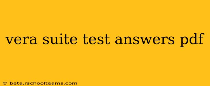vera suite test answers pdf