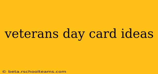 veterans day card ideas
