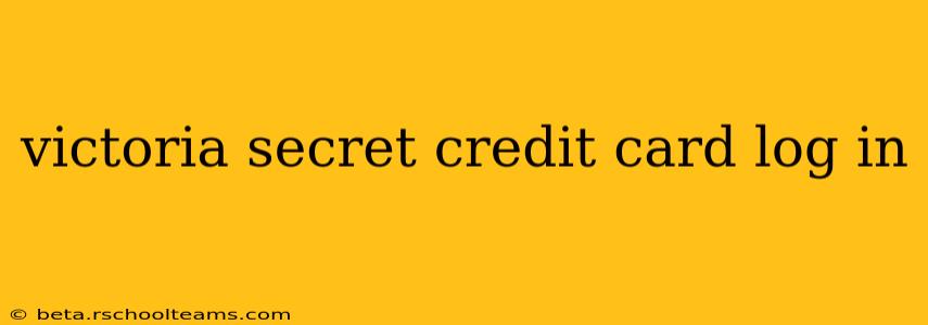 victoria secret credit card log in