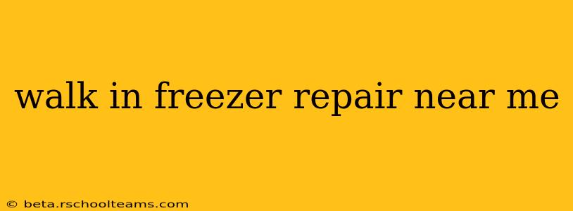 walk in freezer repair near me