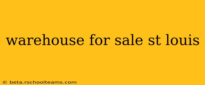 warehouse for sale st louis