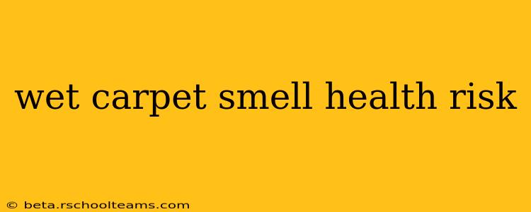 wet carpet smell health risk