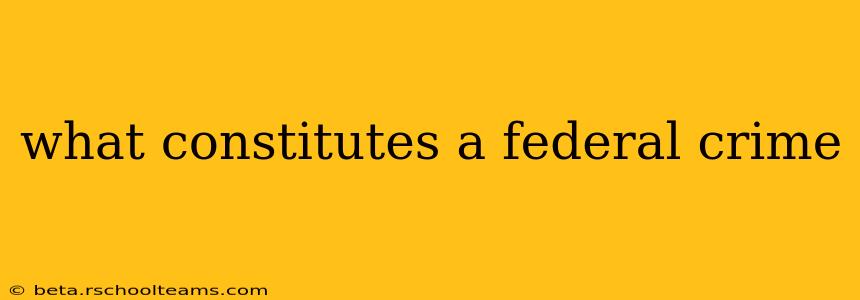 what constitutes a federal crime