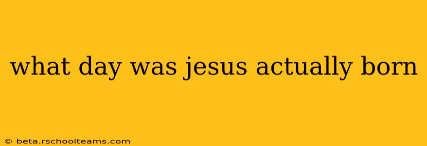 what day was jesus actually born