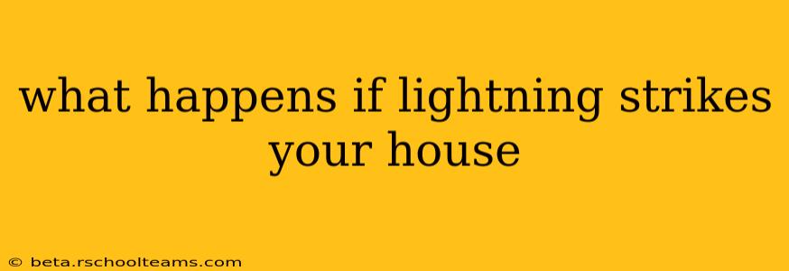what happens if lightning strikes your house