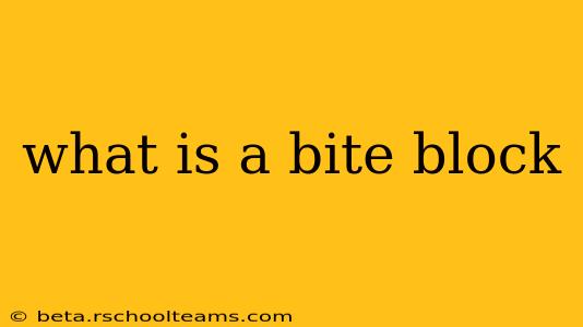 what is a bite block