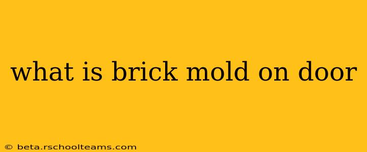 what is brick mold on door