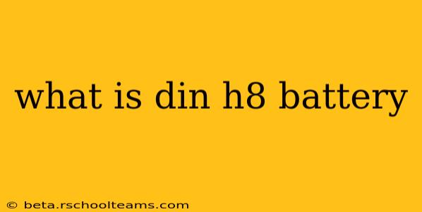 what is din h8 battery