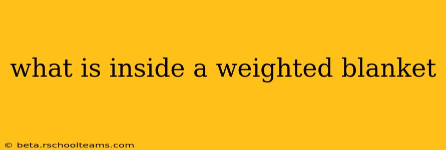 what is inside a weighted blanket