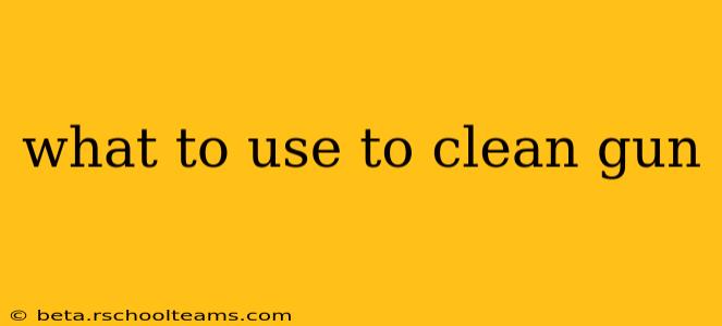 what to use to clean gun