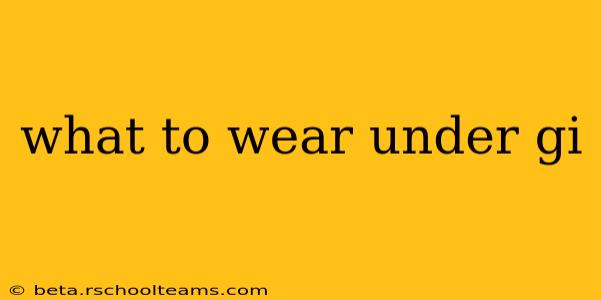 what to wear under gi
