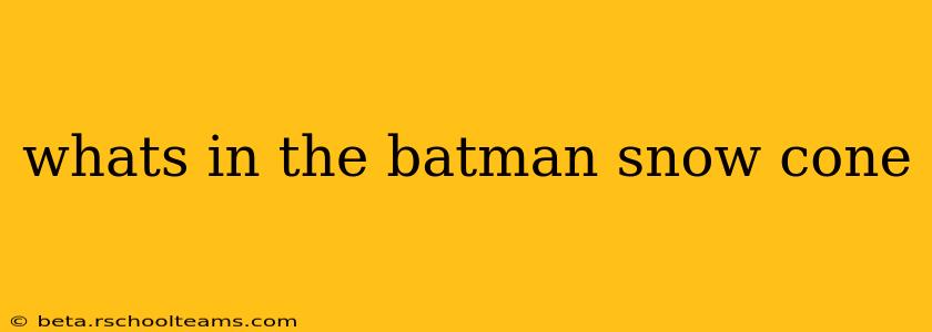 whats in the batman snow cone