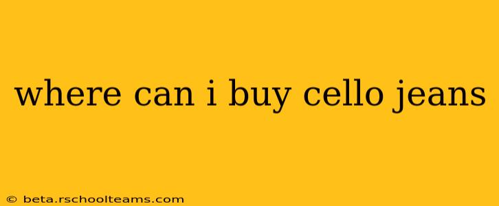 where can i buy cello jeans