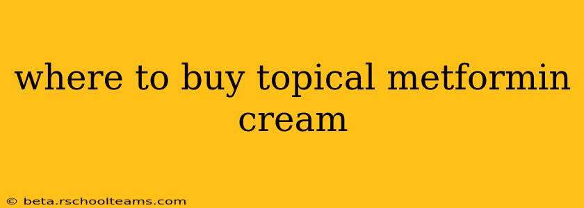where to buy topical metformin cream