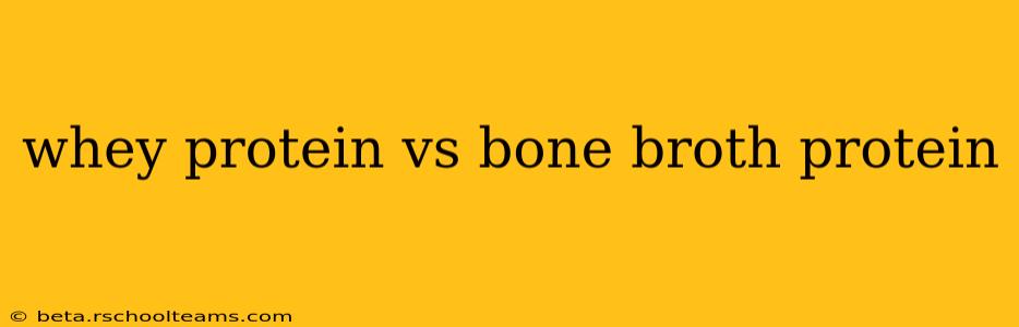 whey protein vs bone broth protein