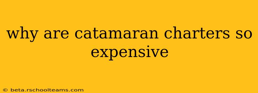 why are catamaran charters so expensive