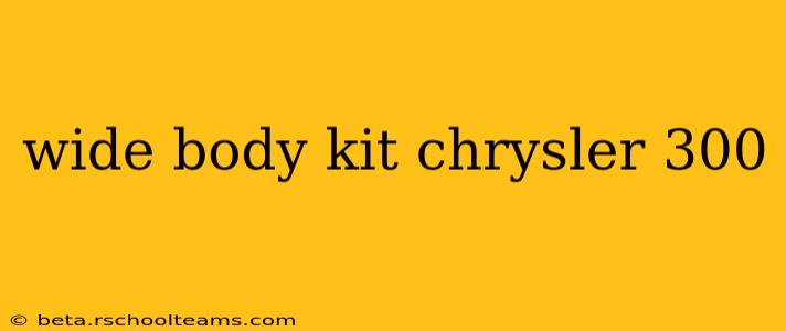 wide body kit chrysler 300