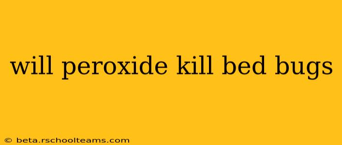 will peroxide kill bed bugs
