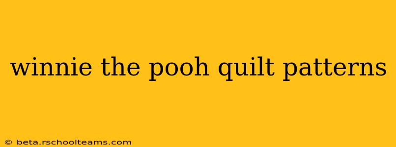 winnie the pooh quilt patterns