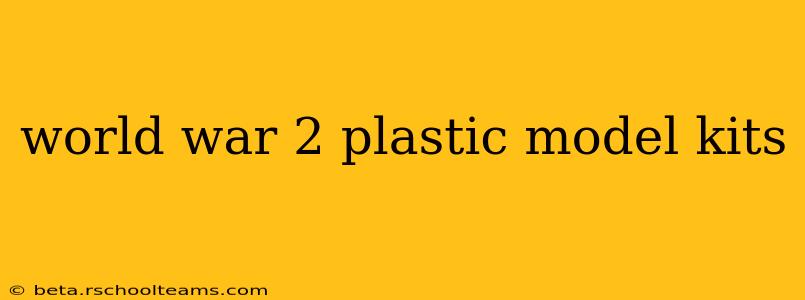 world war 2 plastic model kits