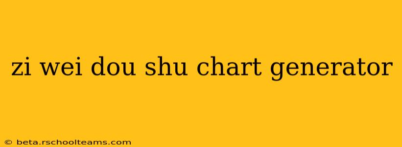 zi wei dou shu chart generator